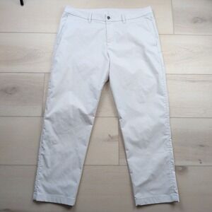 Lululemon ABC Pant Mens 36 Classic Fit Smooth Twill Bone Light Grey 36x28 M5B70S